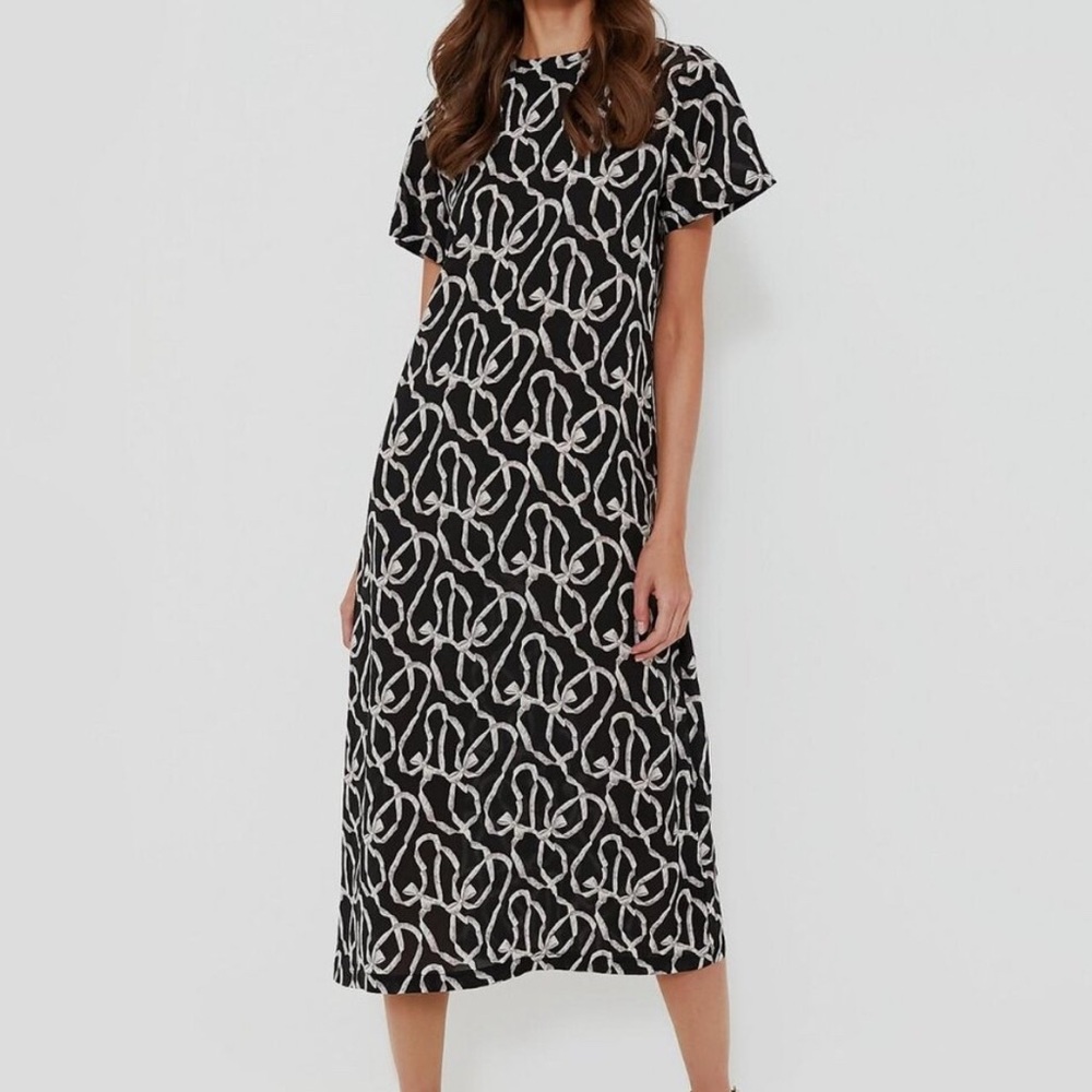 Tuckernuck‎ Hyacinth House Rowan Bow Midi Dress - Small